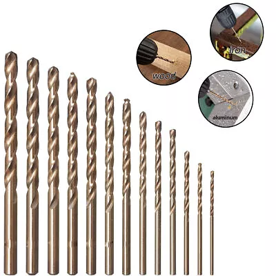 £4.49 • Buy 10 X HSS Cobalt Jobber Drill Bits - For Drilling Stainless Steel & Hard Steel