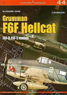 Kagero 7044 - TopDrawings No.44 - Grumman F6F Hellcat F6F-3 F6F-5 Models • $18.68