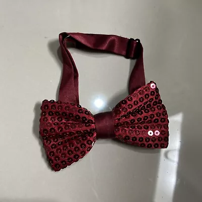 Sequin Bow Ties For Men - Pre-tied Adjustable Length Bowtie • $9