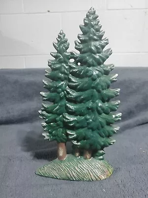 Santa's Best TREES LANDSCAPE BACKGROUND For Christmas Village Ceramic 11.75 High • $10