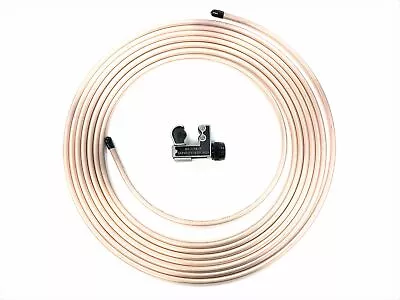 25 Ft. Roll Of 3/16  Copper Nickel Brake Line Tubing W/ Tube Cutter • $30