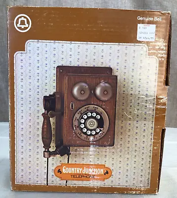 Vintage 80's  Country Junction  Western Electric Wooden Touch Tone Wall Phone • $75