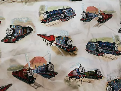 Pottery Barn Kids Thomas The Train (x1) Twin Flat Sheet Only 100% Organic Cotton • $35