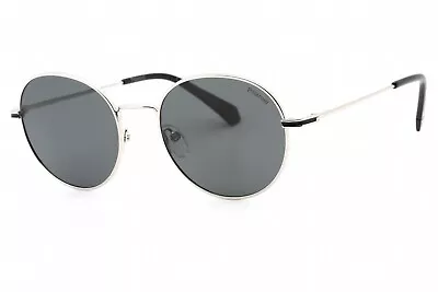 POLAROID CORE PLD 6105/S/X 0010 M9 Sunglasses Palladium Frame Gray Lens 53mm • $38.99
