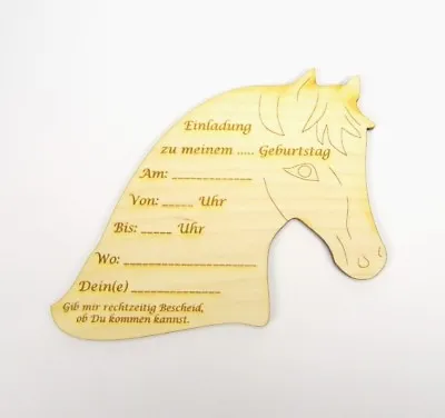 Invitation Card Wooden Horse To Describe Children's Birthday Invitation  • £3.03