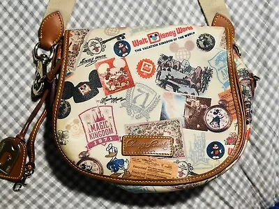 Dooney & Burke Disney Retro Saddle Crossbody Messenger Bag WDW READ DESCRIPTION • $129.99