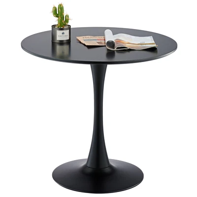$214.99 • Buy Round Dining Table 80 Cm Tulip Table W Steel Pedestal For Kitchen Bar & More