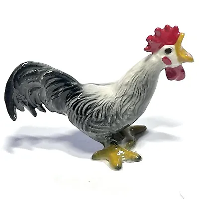 Vintage Hagen Renaker Leghorn Rooster Chicken #3159 Miniature Ceramic Figurine • $9.99