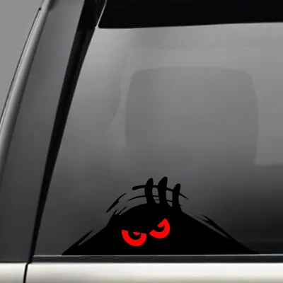 Funny Red Eyes Monster Peeper Scary Car Bumper Window Stickers Decal Accessories • $2.42