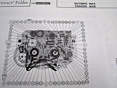Olympic Mx8 Multiplex Adapter Photofact • $7.50