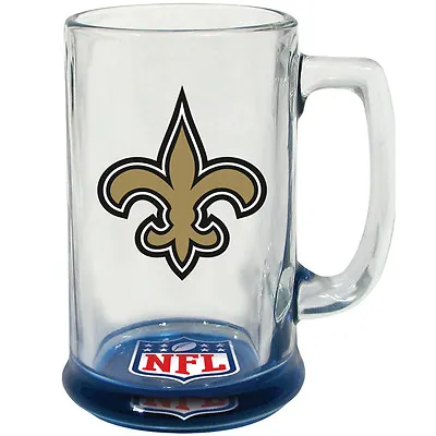 $21.99 • Buy New Orleans Saints Hunter Mfg NFL 15oz Bottoms Up Highlight Sport Glass Mug