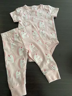$19.95 • Buy Sprout Size 000 Unicorn 2 Pieces New Without Tags Baby Girl 