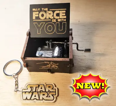 Star Wars Music Box + Acrylic Star Wars Keychain • $9.95