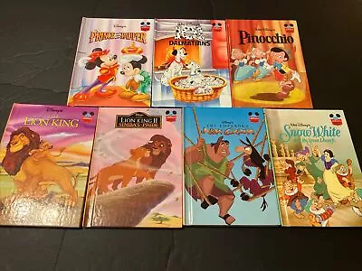 Walt Disney 1994 Wonderful World Of Reading Vintage Hardcover Book Lot Of 7 • $13