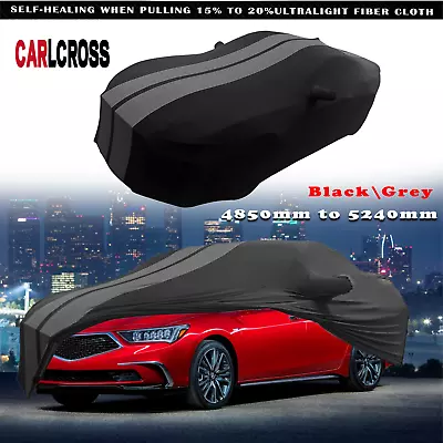 For Acura RL RLX TL TLX-L Grey Full Car Cover Satin Stretch Indoor Dust Proof A+ • $107.08