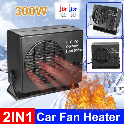 Auto Car Truck Fan Heater Portable Window Defroster 12V 300W For Vehicle • $31.27