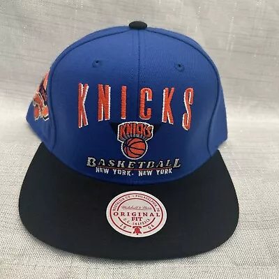 New York Knicks Mitchell & Ness NBA Snapback Hat 2Tone Hardwood Classics Cap • $26.99