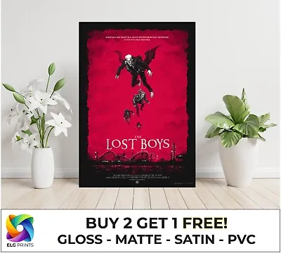 A1 LAMINATED The Lost Boys Classic Vampire Movie Large Poster Art Print Gift • £14.99