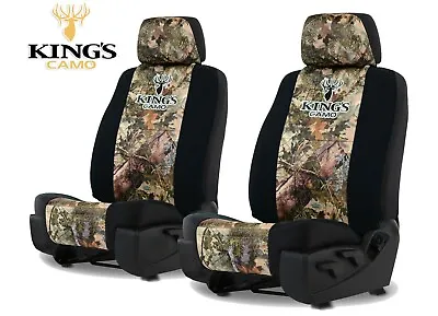 KINGS CAMO FRONT UNIVERSAL FIT SEAT COVERS For A Pair Of Low Back Bucket Seats  • $50