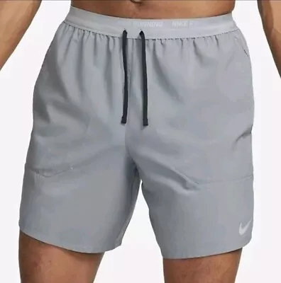 Mens Nike Dri-FIT Stride 7'  Running Shorts Gray Dm4741-084 Size Medium  • $34.99