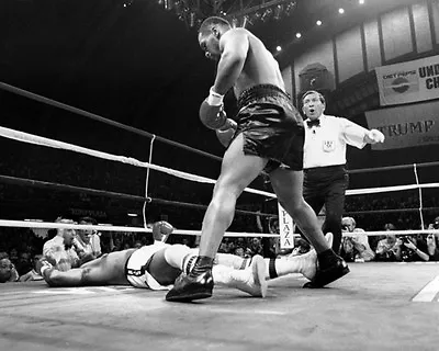 1988 Boxers MIKE TYSON Vs MICHAEL SPINKS Glossy 8x10 Photo KO Print Poster • $5.49