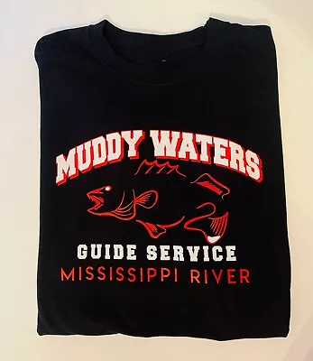 Muddy Waters River Guide Shirt Short Sleeve Black Unisex S-2345XL LI463 • $21.84