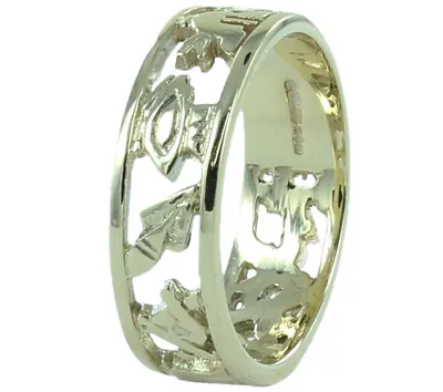 £294 • Buy Masonic Wedding Ring In Solid 9ct Yellow Gold