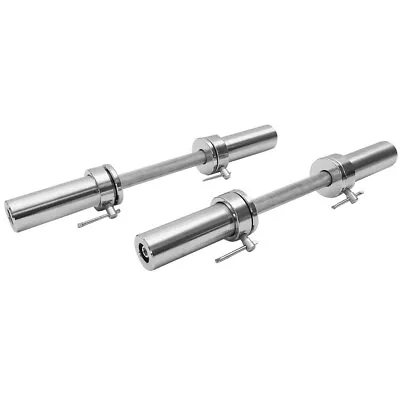 2Pcs Olympic Barbell Bar Handles Dumbbell Weight Lifting Bar W/ Rotating Sleeves • $39.99