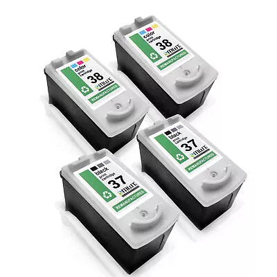 4x Cartridges For Canon Mp 140 190 210 220 PG37 CL38 CMYK • £80.29