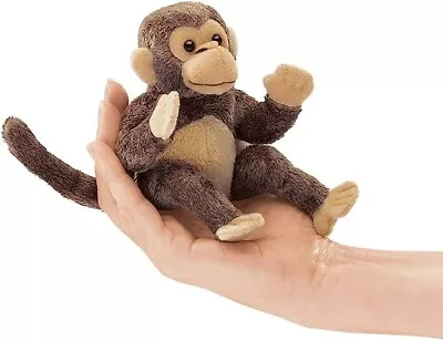 Folkmanis Mini Monkey Finger Puppet  Brown • $13.99