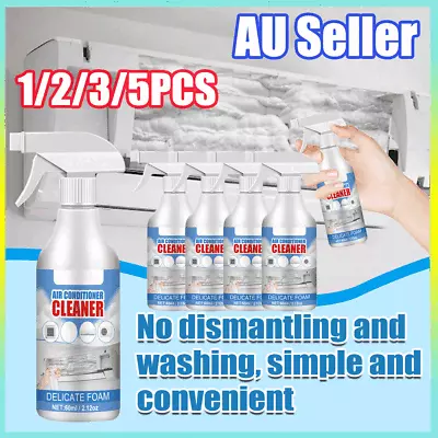 Air Conditioner Foaming Cleaner Air Con Coil Foam Cleaning Sprays Household 60ml • $10.22