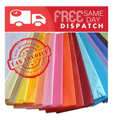 TISSUE PAPER 17 GSM GIFT WRAPPING CRAFT Acid Free 750x500mm ECO FRIENDLY • $8.99