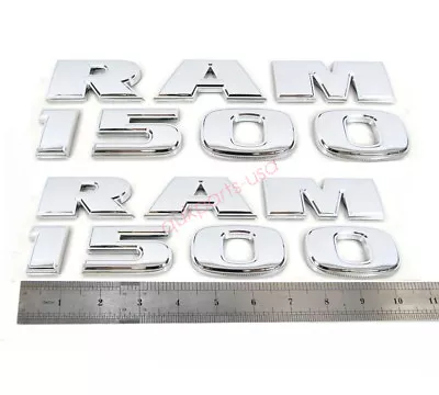 2pcs OEM Chrome RAM1500 Emblem Side Badge 3D Logo For RAM 1500 Letters • $42.09