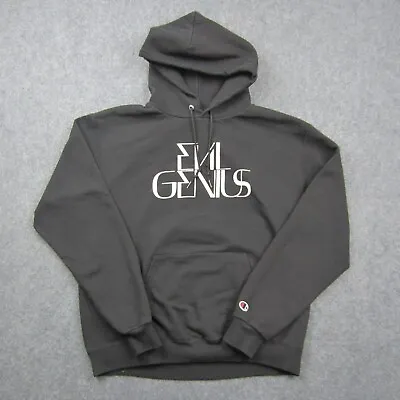 Gucci Mane Evil Genius Hoodie Men Large Black Champion Sweatshirt Hip Hop Rapper • $34.95
