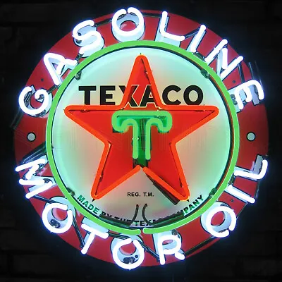 Collection Of 5 Neon Sign Texaco Musgo Gasoline Fire Chief American Lamp Light • $1560