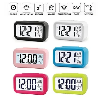 £11.68 • Buy Silent Electronic Alarm Clock Intelligent Luminous Creative Students Digital New