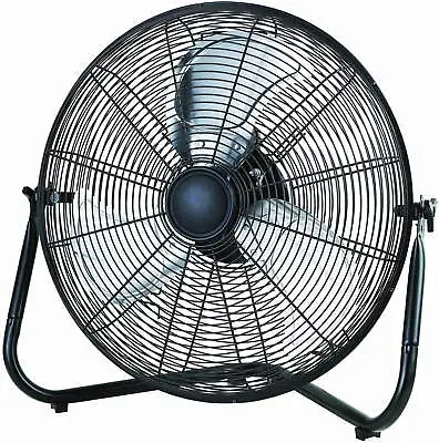 Mainstays 20 Inch New 3-Speed High Velocity Steel Floor Fan Black • $59.84