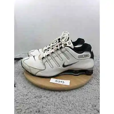 Nike Shox NZ White Black Athletic Casual Daily Training Shoes Mens 14 378341-190 • $78.99