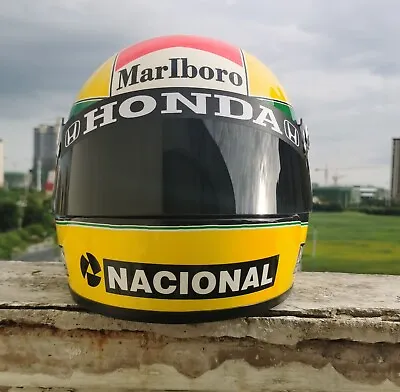 1989 Ayrton Senna F1 Formula 1 Helmet Helm Hand-paint • $385