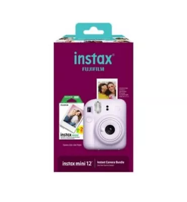 Fujifilm Instax Mini 12 Instant Film Camera Bundle Lilac Purple New • $65.99