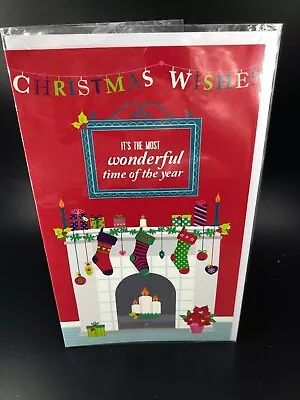 Christmas Greeting Card General ‘Christmas Wishes It’s The Most Wonderful Time’ • $2.54