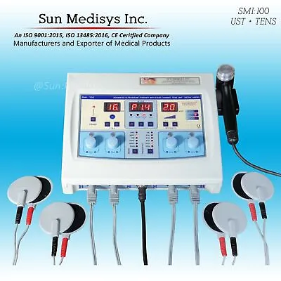 Combined 1 MHz Ultrasound Therapy And 4 Channel Electrotherapy Machine Unit • £292.76