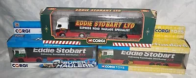 3 X Eddie Stobart Corgi Trucks TY86646 Curtainside X2 59538 Renault Curtainside • $19.85