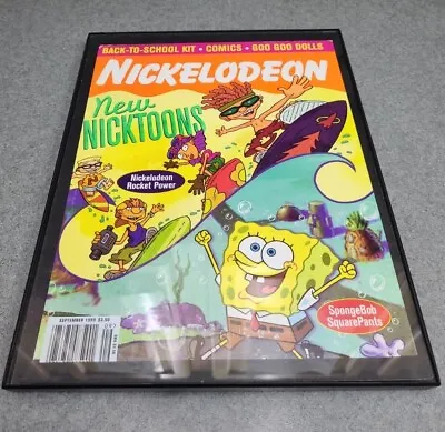 Nickelodeon Magazine Sept 1999 Cover Only Rocket Power Spongebob Framed 8.5x11  • $14.99