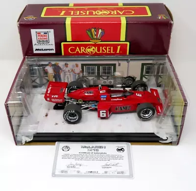 Carousel 1 1976 Mario Andretti SIGNED Penske McLaren M16 Indy 500 1:18 Diecast • $325