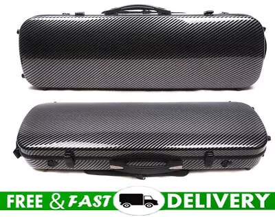 Violin Case 4/4 Mixed Carbon Fiber Light Hard Case Music Sheet Bag Back Strap • $117.39