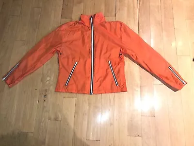 Kway Orange Jacket Windbreaker Raincoat LE VRAI 3.0  CLAUDE Unisex NWOT Size M • $89.99