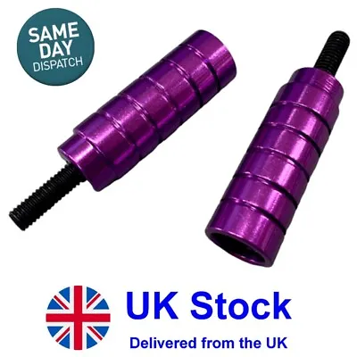 £6.49 • Buy Purple Stunt Scooter Pegs With Hardened Steel Axle Bolts (12.9) Pair