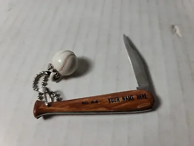 Vtg Ambassador USA Advertising Prototype Baseball Bat Pocket Knife  • $37