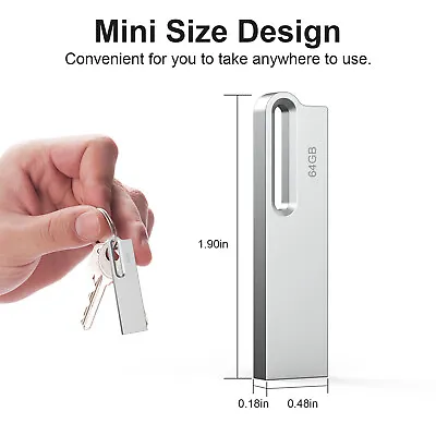 USB 3.0 Metal Mini USB Flash Drive Memory Stick Wholesale 1/10/100pcs 32GB 64GB  • $198